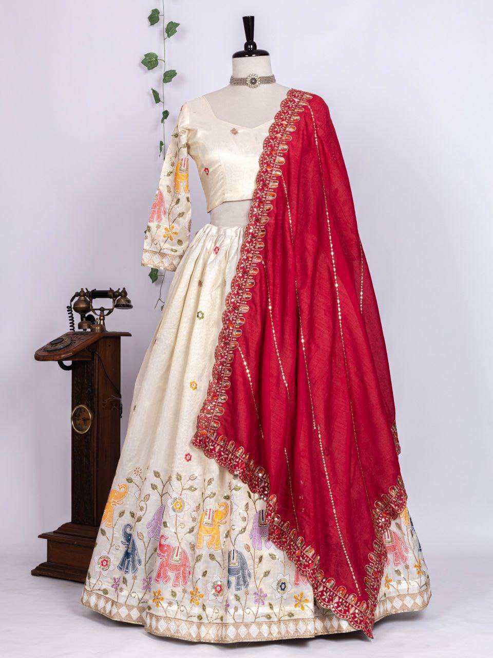 Pc-42 By Fashid Wholesale 01 To 03 Series Navratri Wear Collection Beautiful Stylish Colorful Fancy Party Wear & Occasional Wear Pure Tissue Silk Lehengas At Wholesale Price