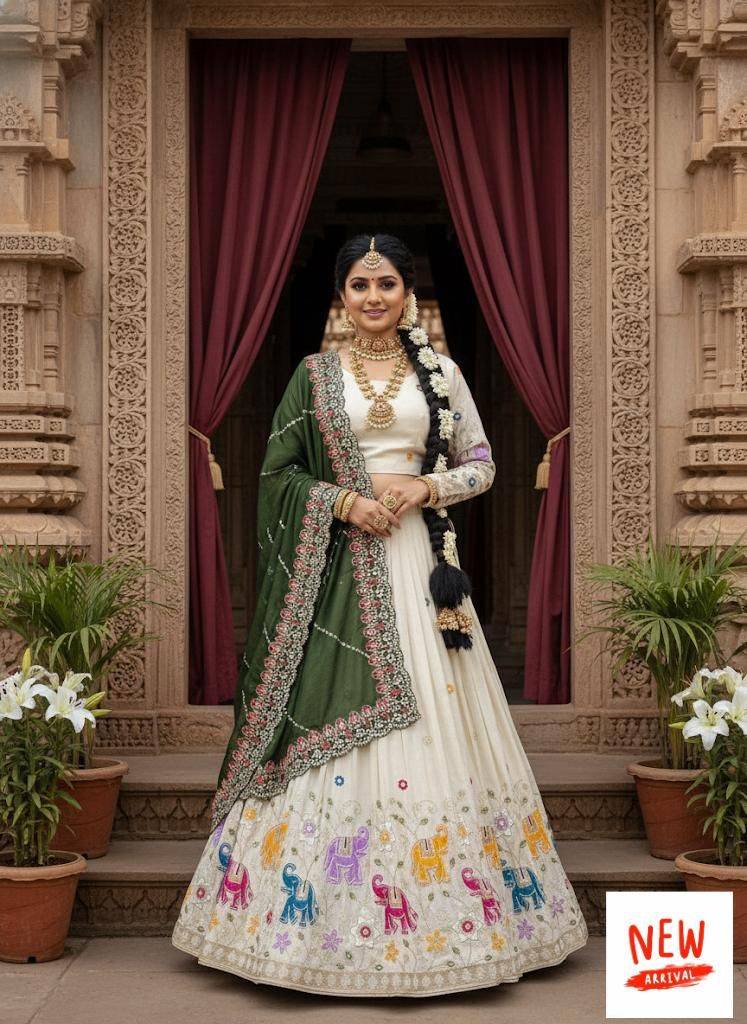 Pc-42 By Fashid Wholesale 01 To 03 Series Navratri Wear Collection Beautiful Stylish Colorful Fancy Party Wear & Occasional Wear Pure Tissue Silk Lehengas At Wholesale Price