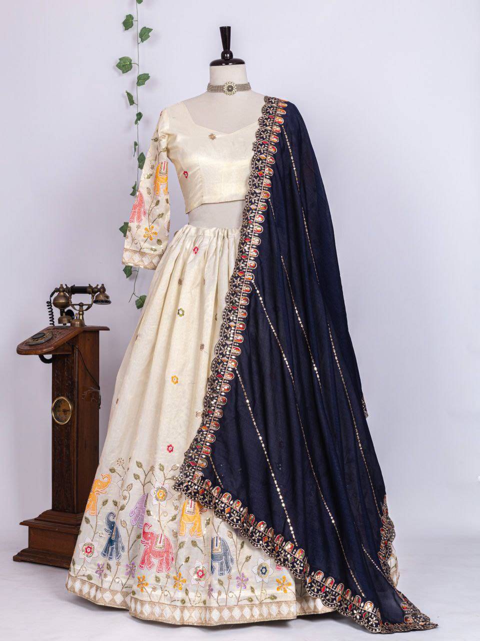 Pc-42 By Fashid Wholesale 01 To 03 Series Navratri Wear Collection Beautiful Stylish Colorful Fancy Party Wear & Occasional Wear Pure Tissue Silk Lehengas At Wholesale Price