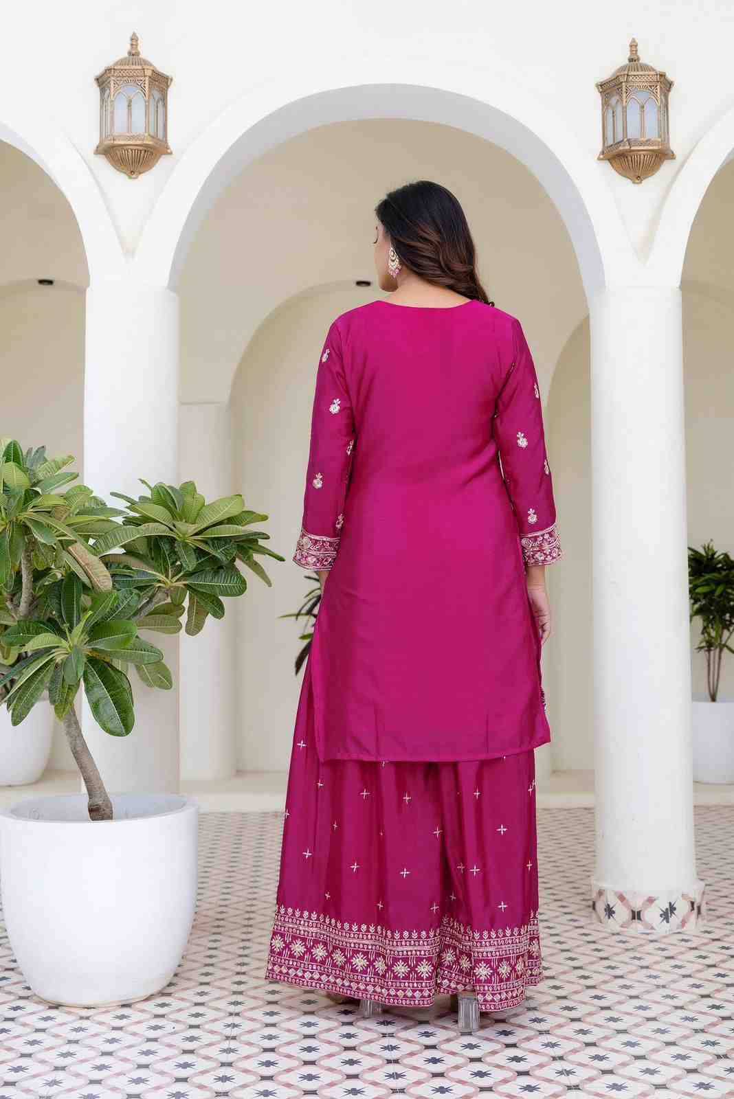 Pc-43 By Fashid Wholesale 01 To 04 Series Wear Collection Beautiful Stylish Colorful Fancy Party Wear & Occasional Wear Chinnon Silk Dresses At Wholesale Price