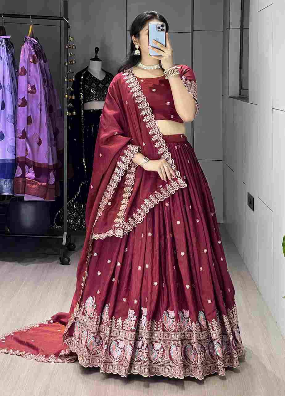 Gr-8214 By Fashid Wholesale Designer Beautiful Navratri Collection Occasional Wear & Party Wear Vichitra Lehengas At Wholesale Price