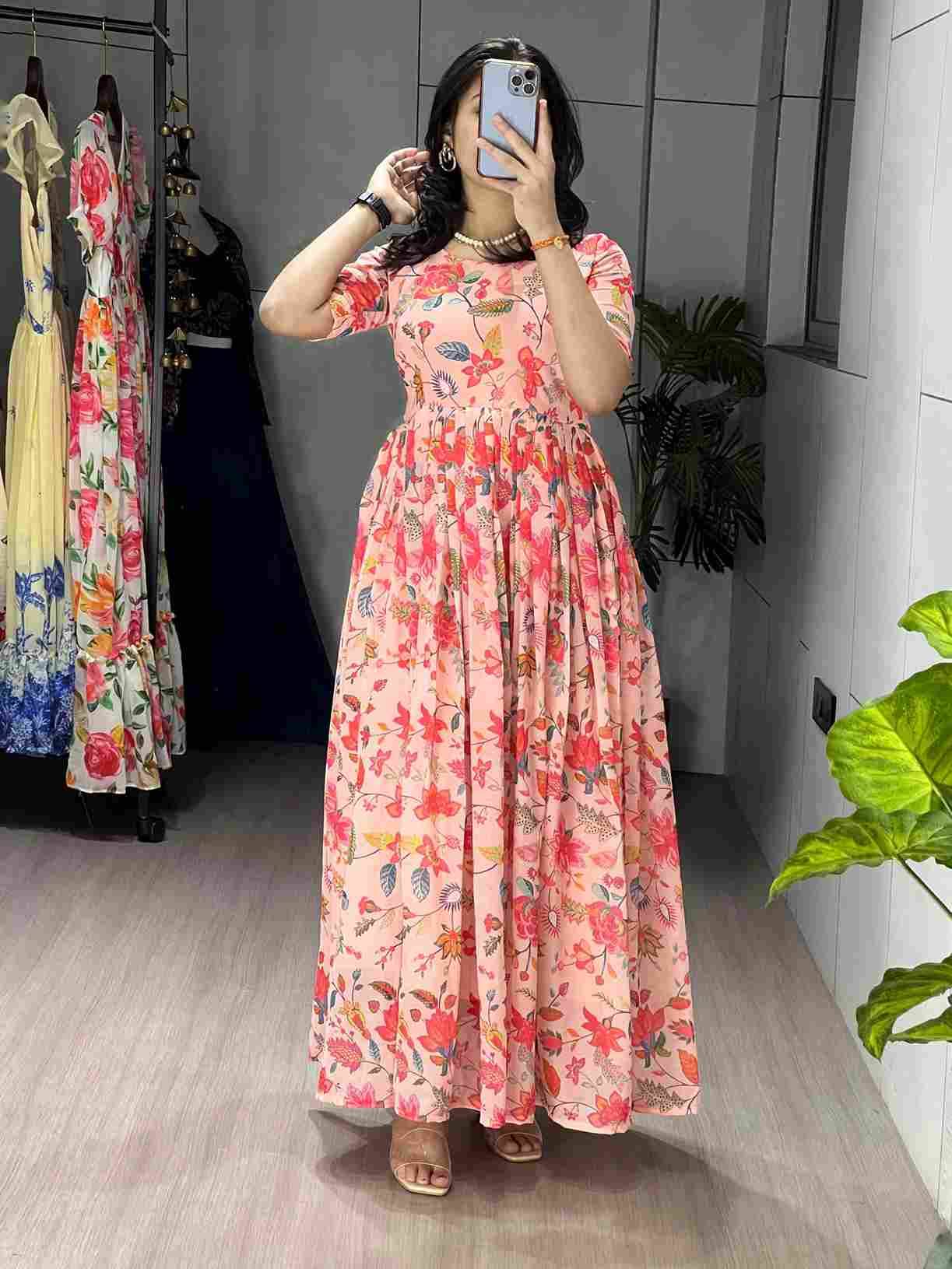 Gr-8221 By Fashid Wholesale Wear Collection Beautiful Stylish Colorful Fancy Party Wear & Occasional Wear Weightless Kurtis At Wholesale Price