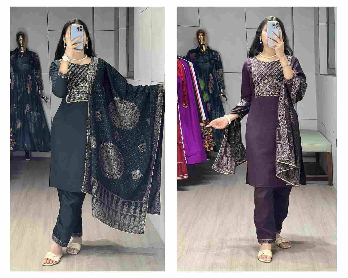 Gr-8114 By Fashid Wholesale 01 To 02 Series Designer Stylish Fancy Colorful Beautiful Party Wear & Ethnic Wear Collection Modal Chanderi Dresses At Wholesale Price