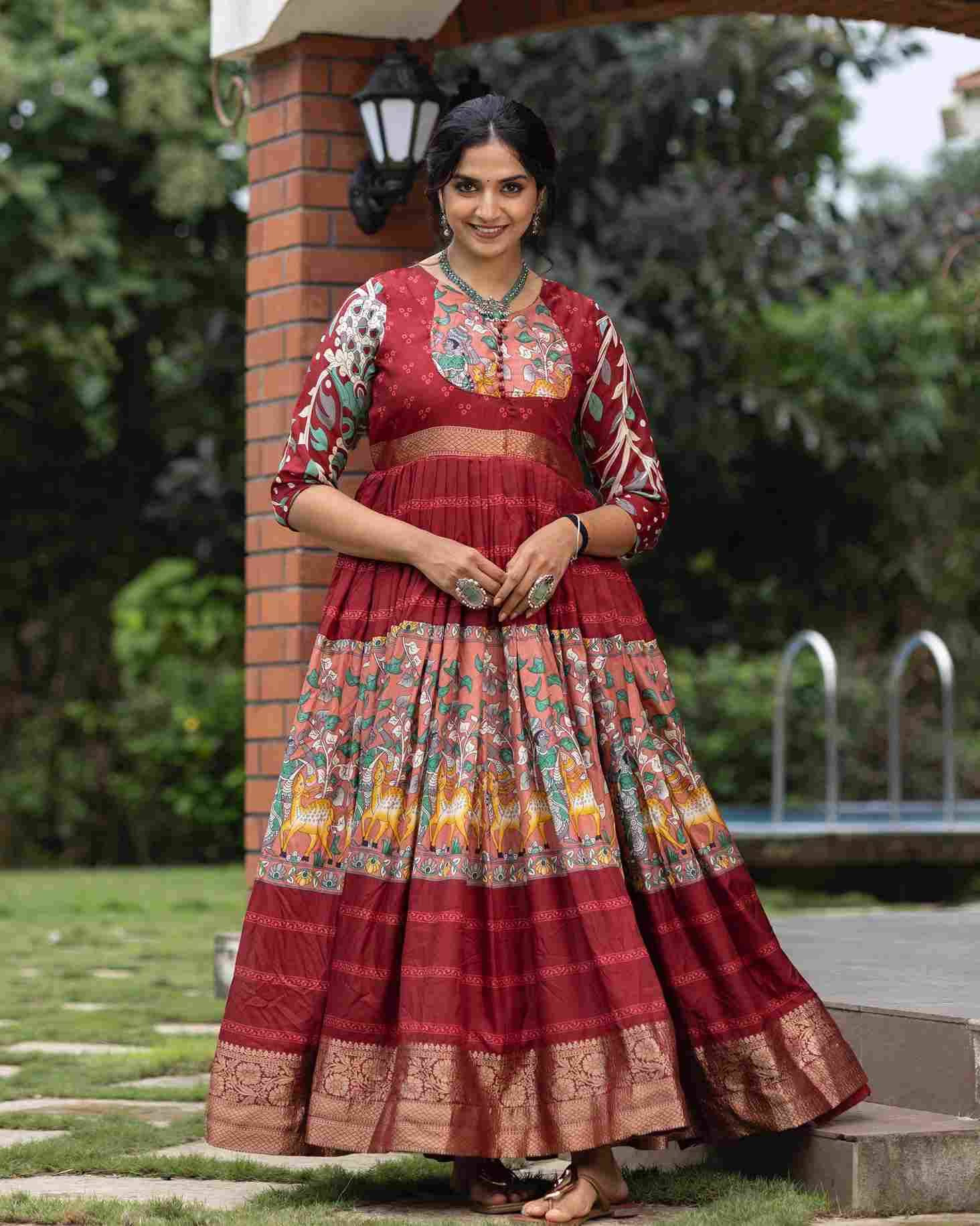 Gr-6009 By Fashid Wholesale 01 To 04 Series Designer Stylish Fancy Colorful Beautiful Party Wear & Ethnic Wear Collection Soft Silk Gown At Wholesale Price