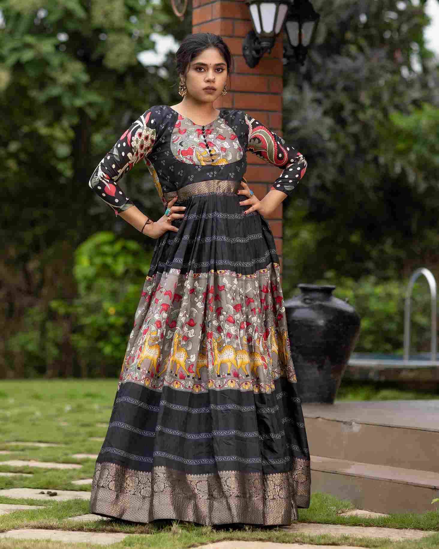 Gr-6009 By Fashid Wholesale 01 To 04 Series Designer Stylish Fancy Colorful Beautiful Party Wear & Ethnic Wear Collection Soft Silk Gown At Wholesale Price