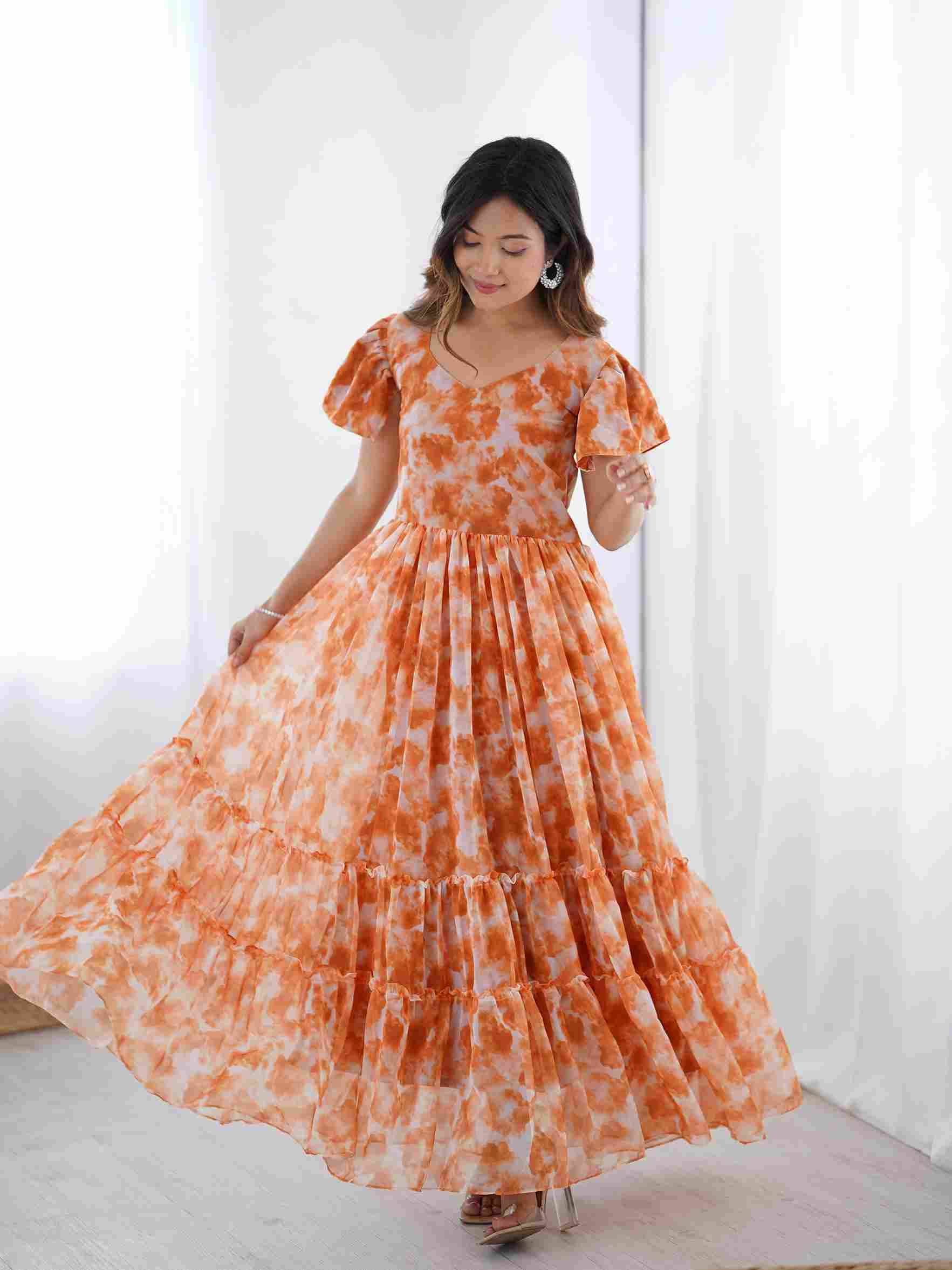 Gr-8110 By Fashid Wholesale 01 To 04 Series Wear Collection Beautiful Stylish Colorful Fancy Party Wear & Occasional Wear Faux Georgette Kurtis At Wholesale Price