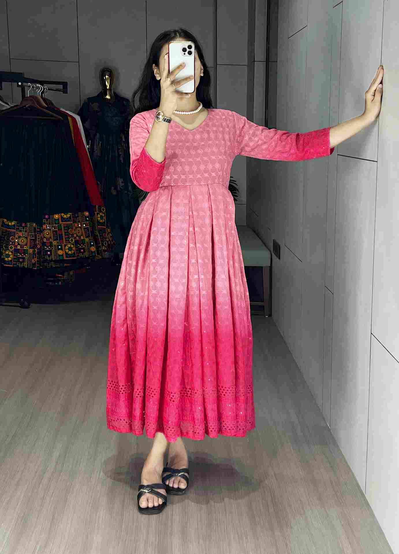 Gr-8111 By Fashid Wholesale 01 To 03 Series Wear Collection Beautiful Stylish Colorful Fancy Party Wear & Occasional Wear Chikankari Cotton Kurtis At Wholesale Price