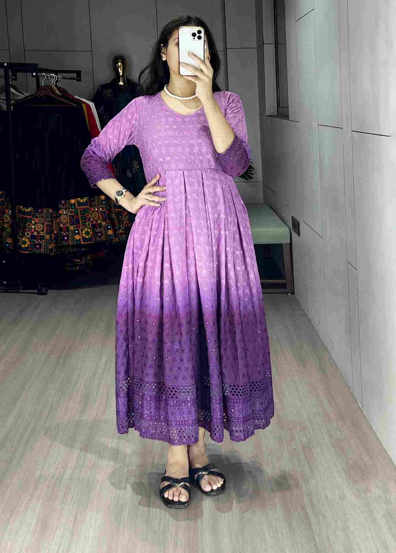 Gr-8111 By Fashid Wholesale 01 To 03 Series Wear Collection Beautiful Stylish Colorful Fancy Party Wear & Occasional Wear Chikankari Cotton Kurtis At Wholesale Price