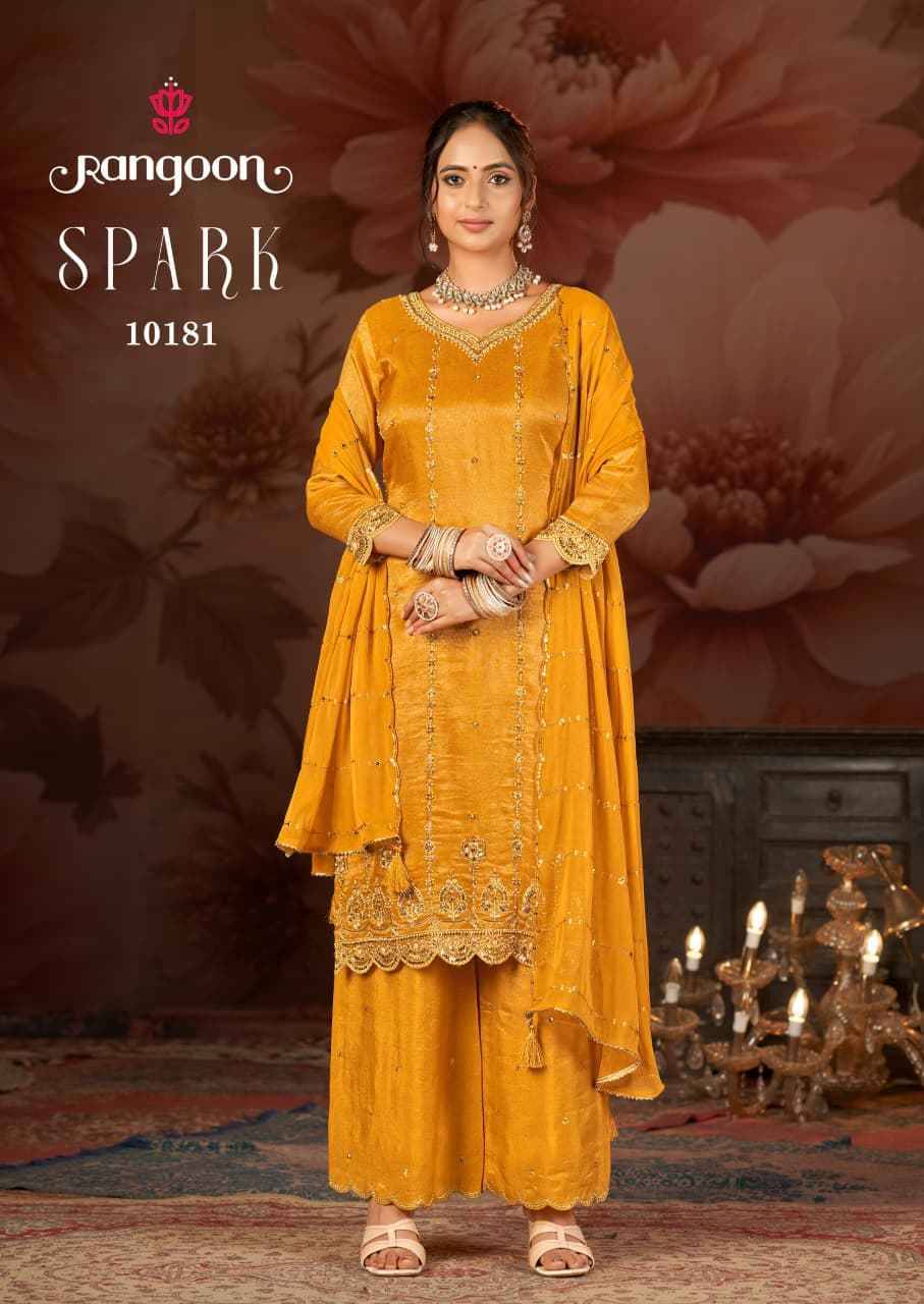 Spark By Rangoon 10181 To 10184 Series Beautiful Suits Colorful Stylish Fancy Casual Wear & Ethnic Wear Viscose Dresses At Wholesale Price