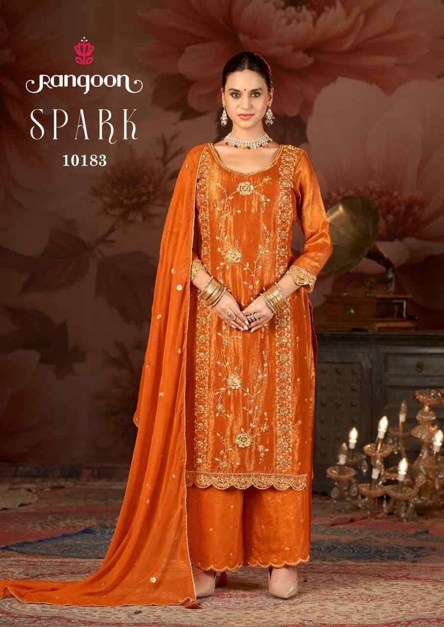 Spark By Rangoon 10181 To 10184 Series Beautiful Suits Colorful Stylish Fancy Casual Wear & Ethnic Wear Viscose Dresses At Wholesale Price