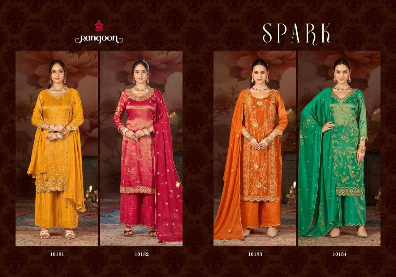 Spark By Rangoon 10181 To 10184 Series Beautiful Suits Colorful Stylish Fancy Casual Wear & Ethnic Wear Viscose Dresses At Wholesale Price