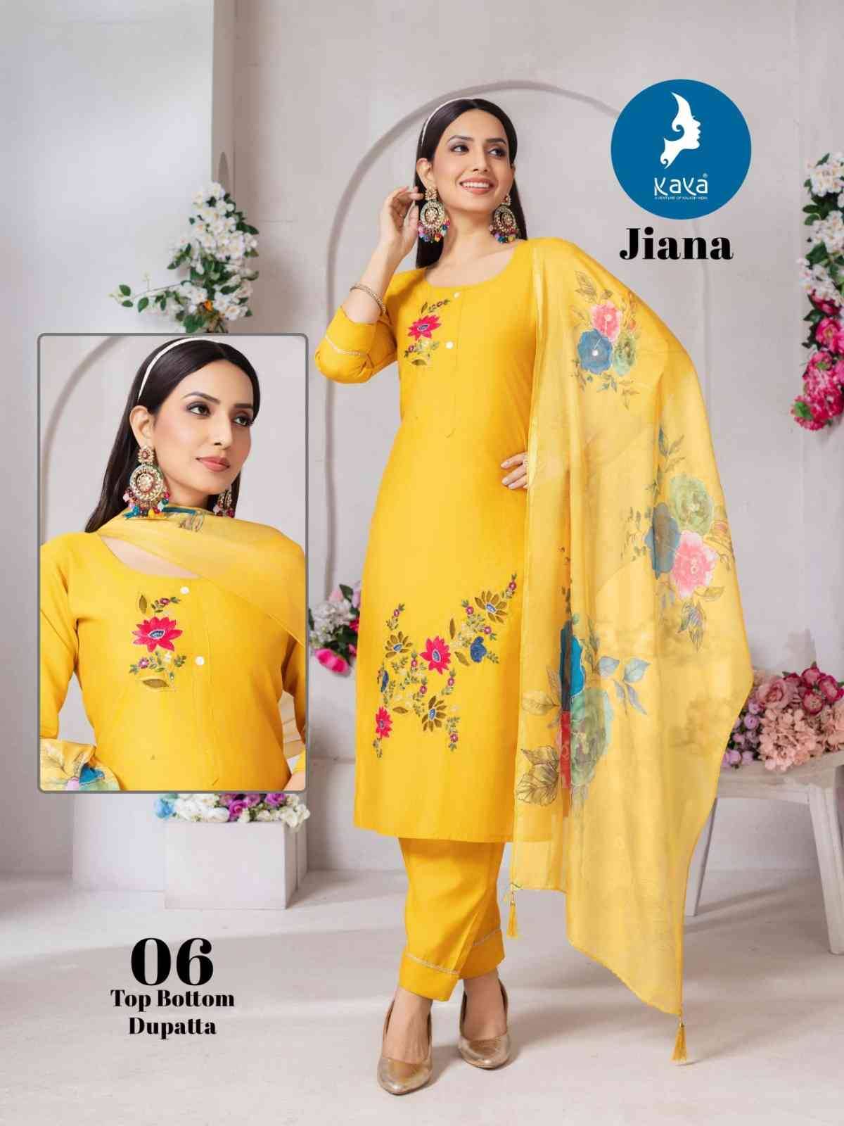 Jiana By Kaya 01 To 06 Series Designer Festive Suits Beautiful Stylish Fancy Colorful Party Wear & Occasional Wear Roman Dresses At Wholesale Price