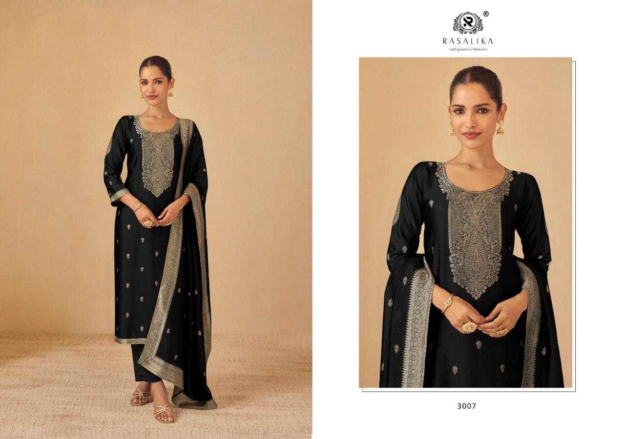 Mumtaz By Rasalika 3004 To 3008 Series Designer Festive Suits Beautiful Fancy Colorful Stylish Party Wear & Occasional Wear Heavy Viscose Silk Jacquard Dresses At Wholesale Price