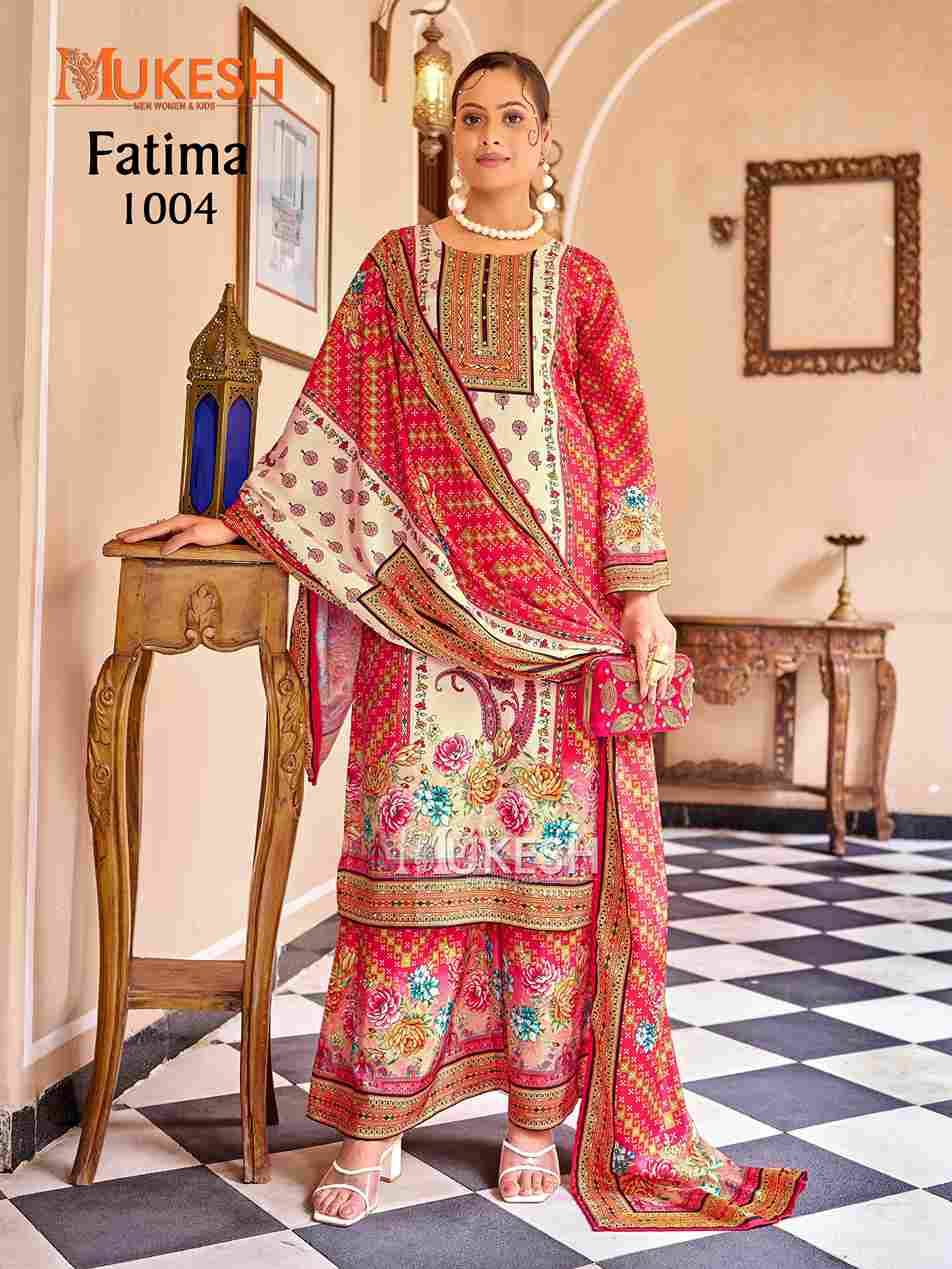 Fatima By Mukesh 1001 To 1006 Series Designer Stylish Fancy Colorful Beautiful Party Wear & Ethnic Wear Collection Pure Crepe Silk Dresses At Wholesale Price