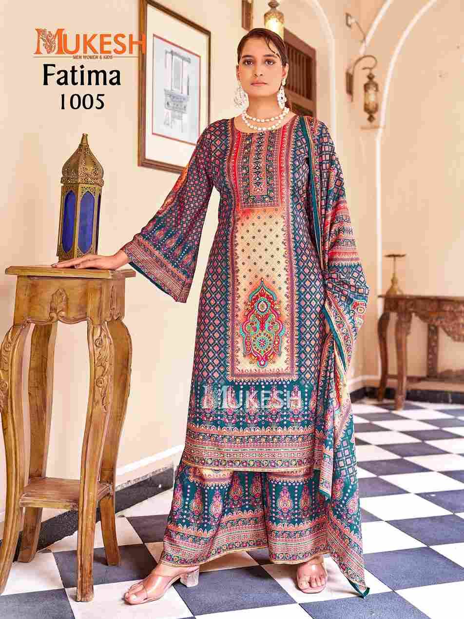 Fatima By Mukesh 1001 To 1006 Series Designer Stylish Fancy Colorful Beautiful Party Wear & Ethnic Wear Collection Pure Crepe Silk Dresses At Wholesale Price