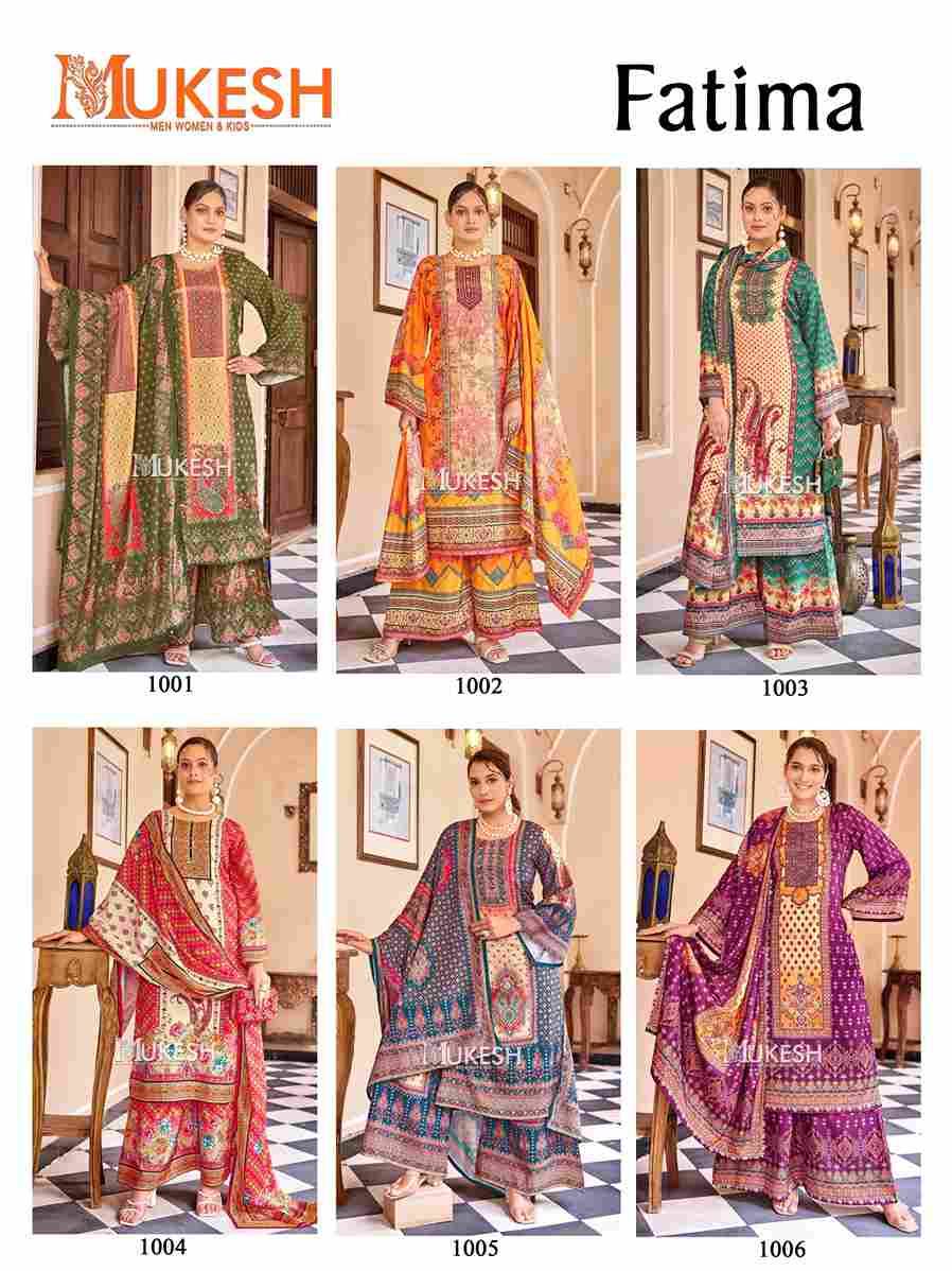 Fatima By Mukesh 1001 To 1006 Series Designer Stylish Fancy Colorful Beautiful Party Wear & Ethnic Wear Collection Pure Crepe Silk Dresses At Wholesale Price