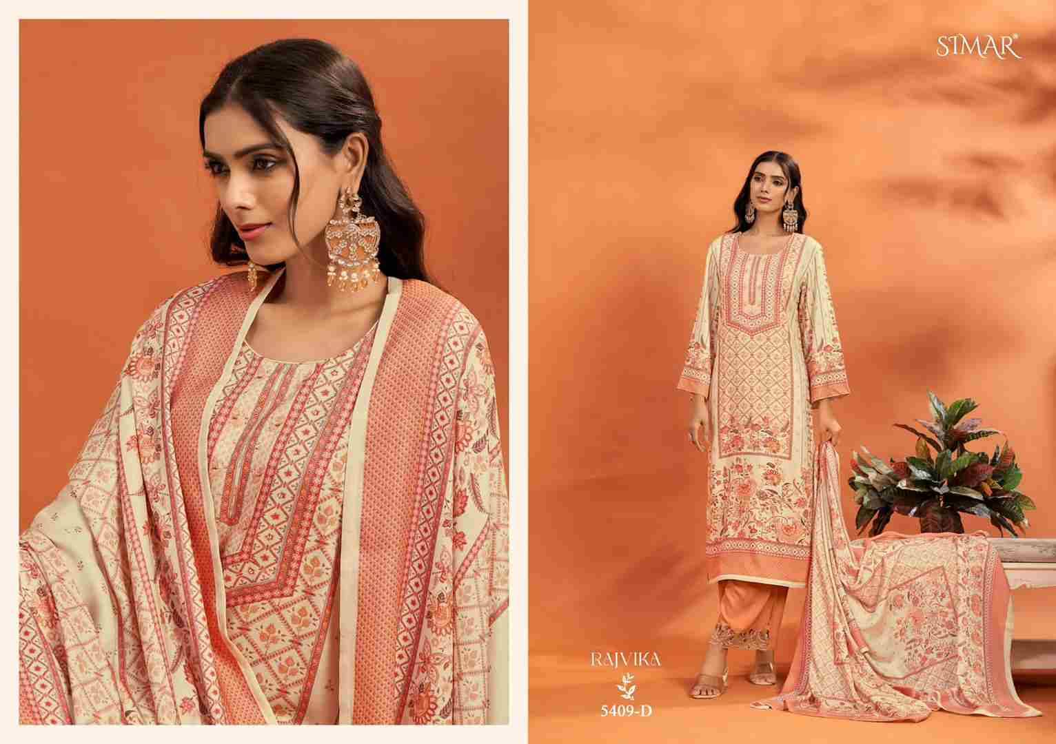 Rajvika By Simar 5409-A To 5409-D Series Beautiful Stylish Fancy Colorful Casual Wear & Ethnic Wear Viscose Pashmina Tops At Wholesale Price