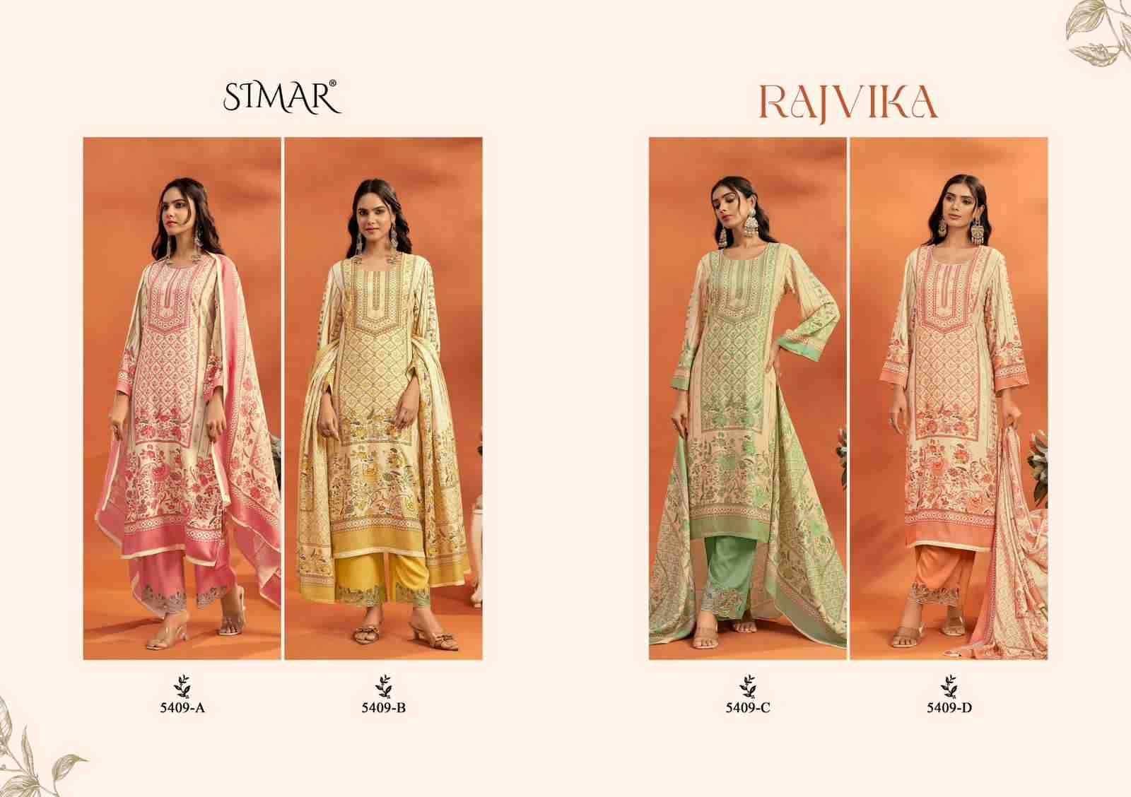 Rajvika By Simar 5409-A To 5409-D Series Beautiful Stylish Fancy Colorful Casual Wear & Ethnic Wear Viscose Pashmina Tops At Wholesale Price