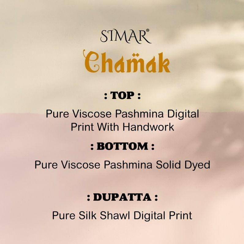 Chamak By Simar 1001 To 1004 Series Beautiful Stylish Fancy Colorful Casual Wear & Ethnic Wear Viscose Pashmina Tops At Wholesale Price