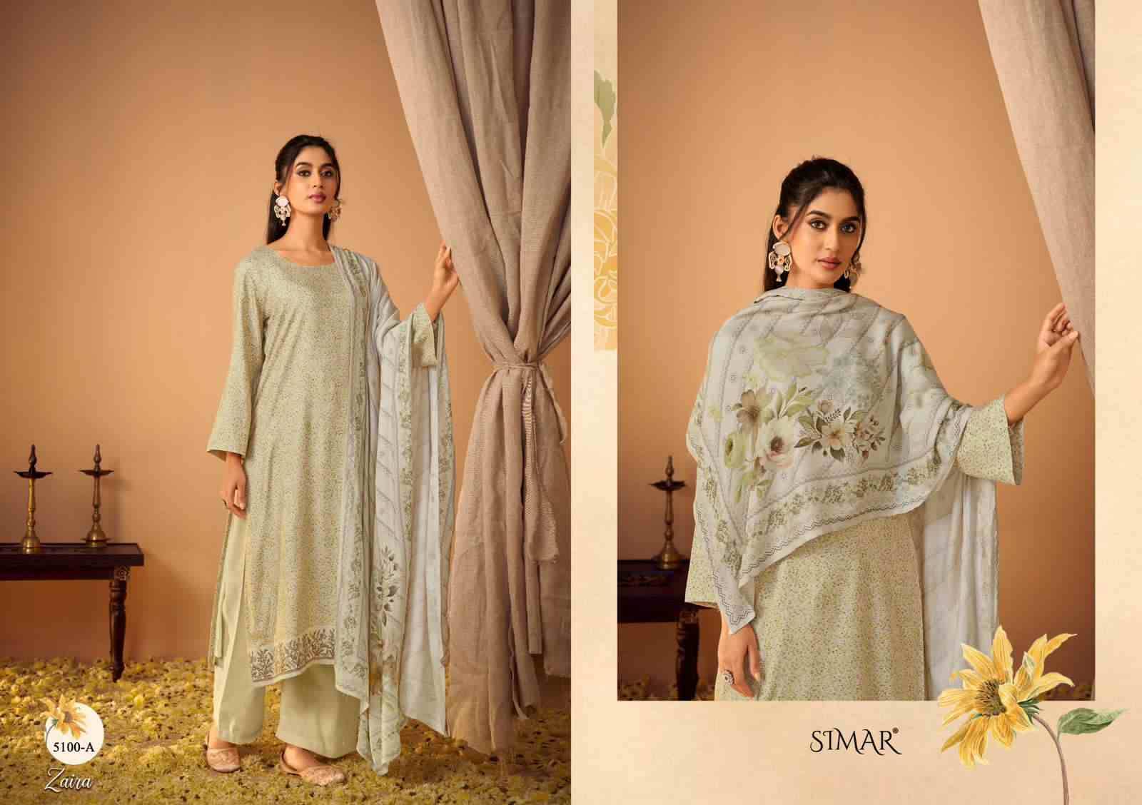 Zaira By Simar 5100-A To 5100-D Series Beautiful Stylish Fancy Colorful Casual Wear & Ethnic Wear Viscose Pashmina Tops At Wholesale Price