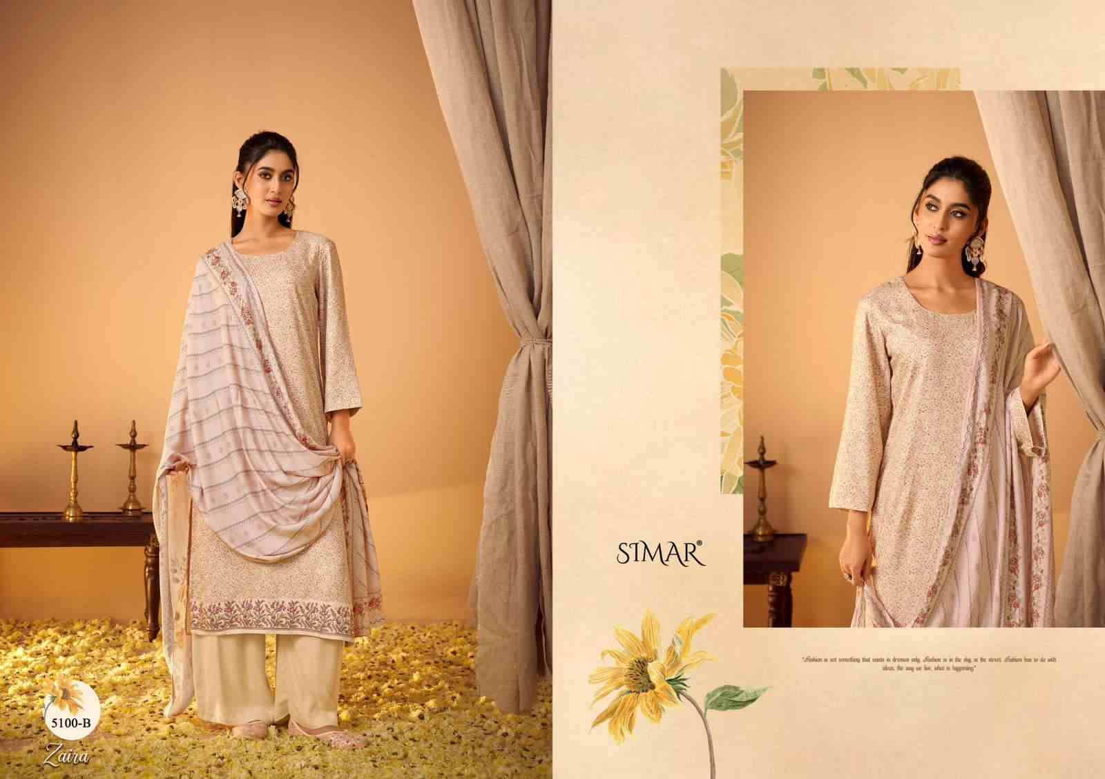 Zaira By Simar 5100-A To 5100-D Series Beautiful Stylish Fancy Colorful Casual Wear & Ethnic Wear Viscose Pashmina Tops At Wholesale Price