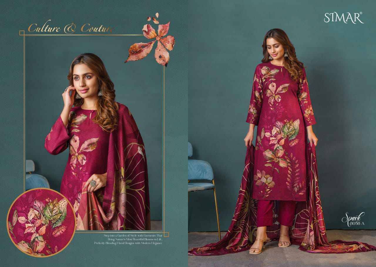 Spark By Simar 8058-A To 8058-D Series Beautiful Stylish Fancy Colorful Casual Wear & Ethnic Wear Viscose Pashmina Tops At Wholesale Price