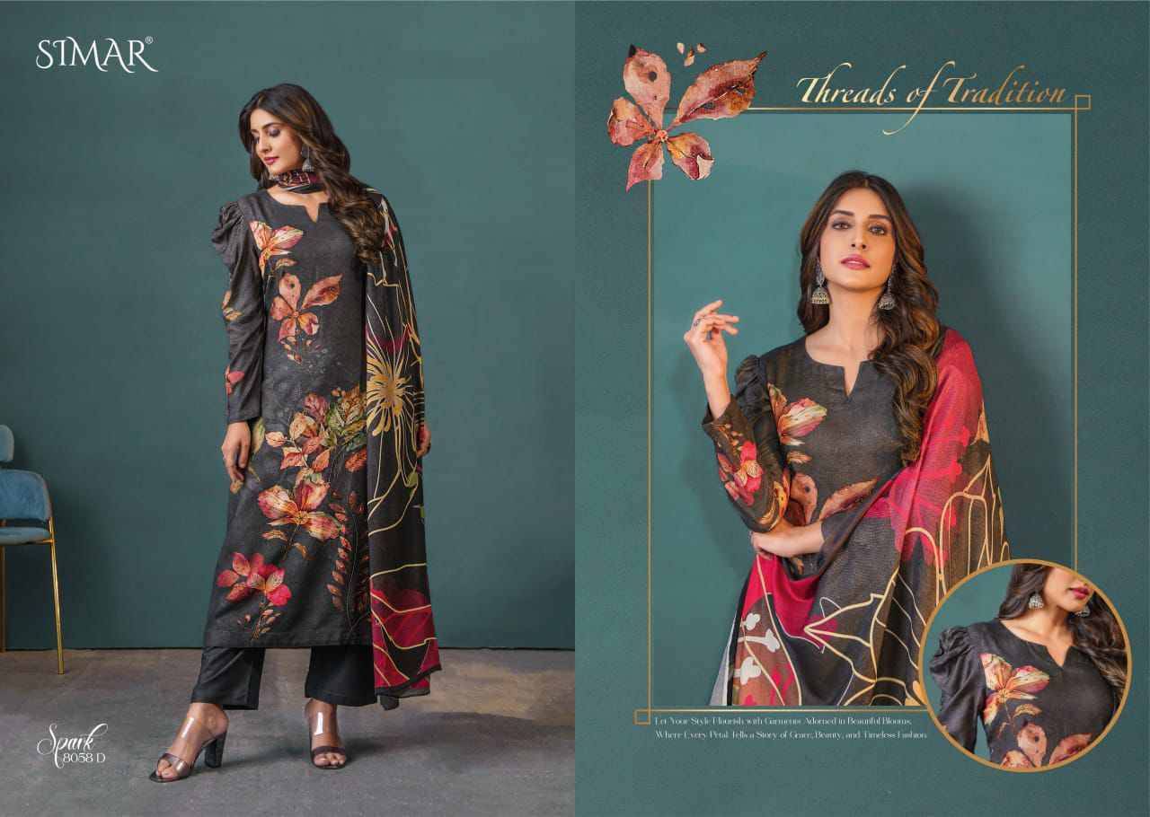 Spark By Simar 8058-A To 8058-D Series Beautiful Stylish Fancy Colorful Casual Wear & Ethnic Wear Viscose Pashmina Tops At Wholesale Price