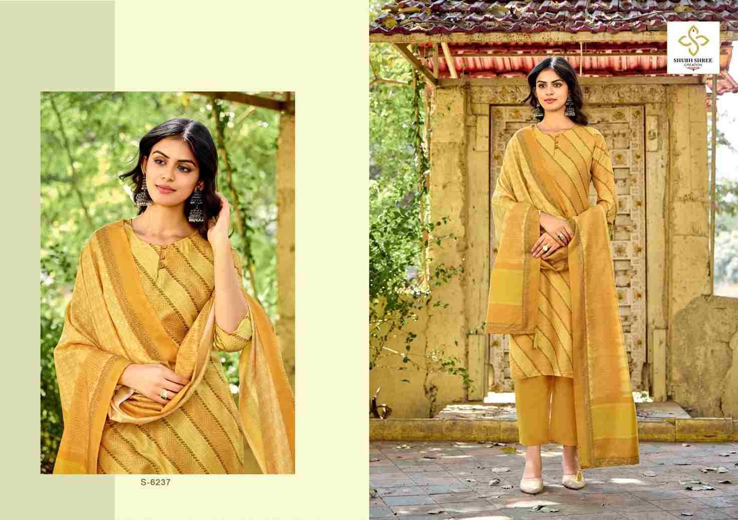 Hazel By SBS 6235 To 6240 Series Beautiful Festive Suits Colorful Stylish Fancy Casual Wear & Ethnic Wear Tussar Silk Dresses At Wholesale Price