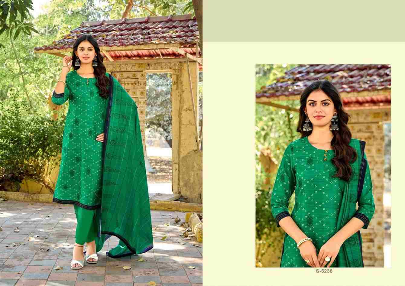 Hazel By SBS 6235 To 6240 Series Beautiful Festive Suits Colorful Stylish Fancy Casual Wear & Ethnic Wear Tussar Silk Dresses At Wholesale Price
