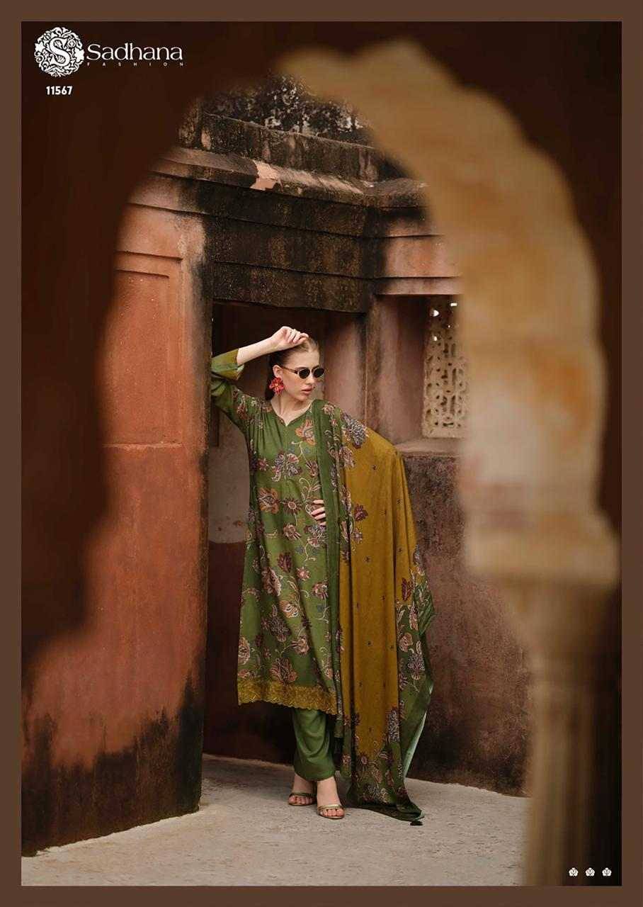 Trend Beyond By Sadhana Fashion 11566 To 11571 Series Designer Festive Suits Beautiful Fancy Stylish Colorful Party Wear & Occasional Wear Pure Viscose Pashmina Print Dresses At Wholesale Price