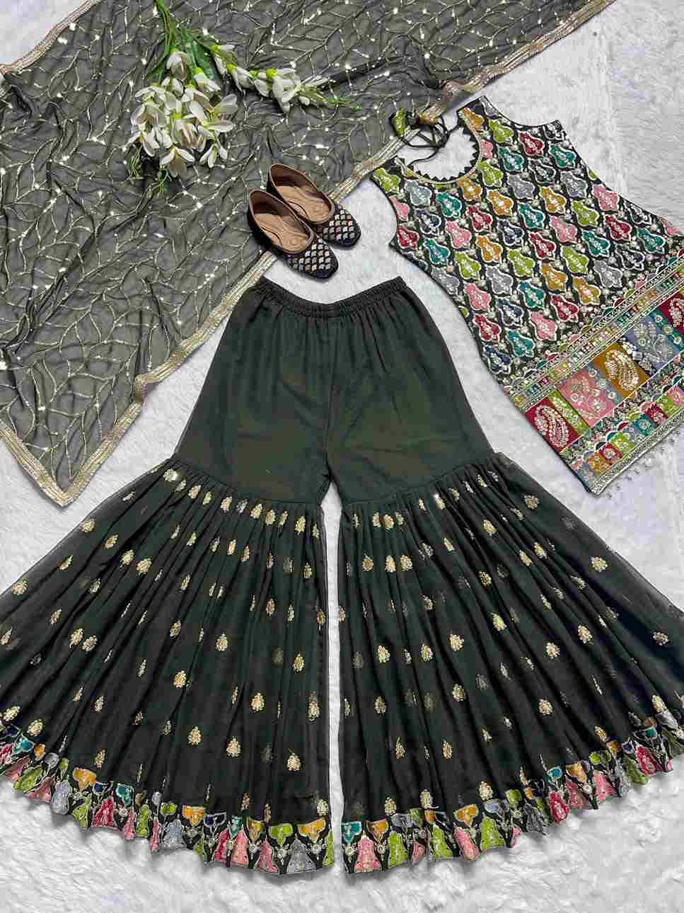 Sf-1123 By Fashid Wholesale Designer Festive Suits Collection Beautiful Stylish Fancy Colorful Party Wear & Occasional Wear Heavy Faux Georgette Dresses At Wholesale Price