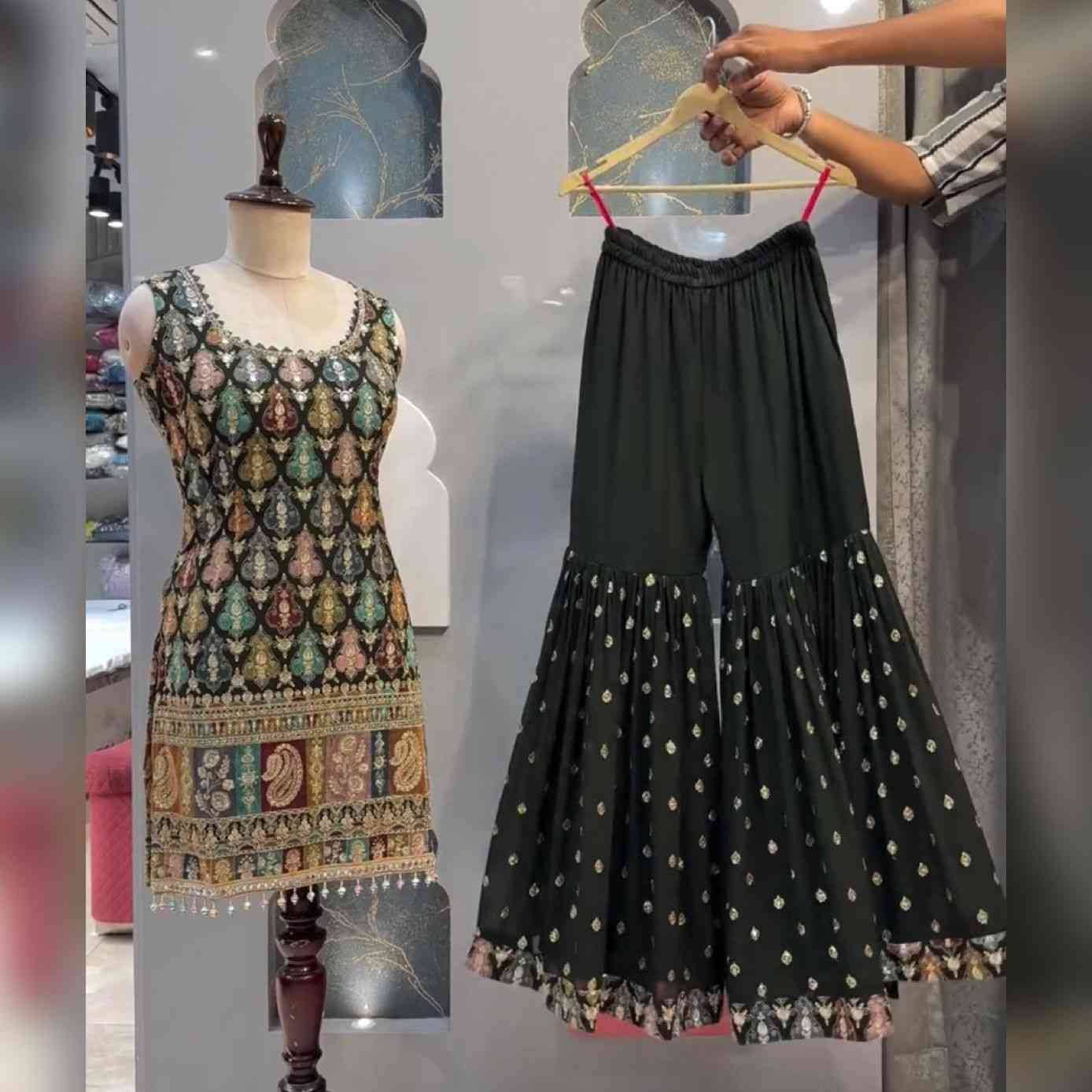 Sf-1123 By Fashid Wholesale Designer Festive Suits Collection Beautiful Stylish Fancy Colorful Party Wear & Occasional Wear Heavy Faux Georgette Dresses At Wholesale Price