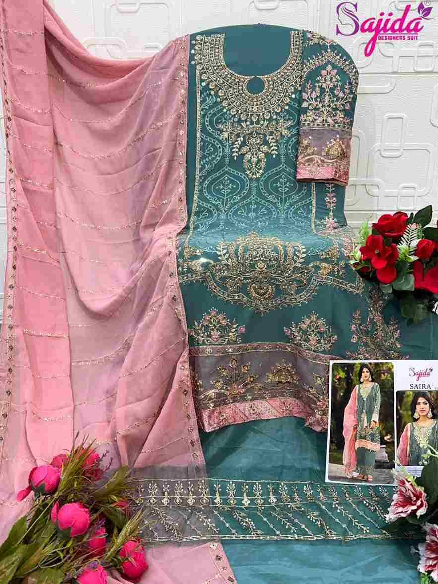 Saira Vol-2 By Sajida Designer Suits 1131-A To 1131-D Series Beautiful Pakistani Suits Stylish Fancy Colorful Party Wear & Occasional Wear Pure Faux Georgette Print Dresses At Wholesale Price