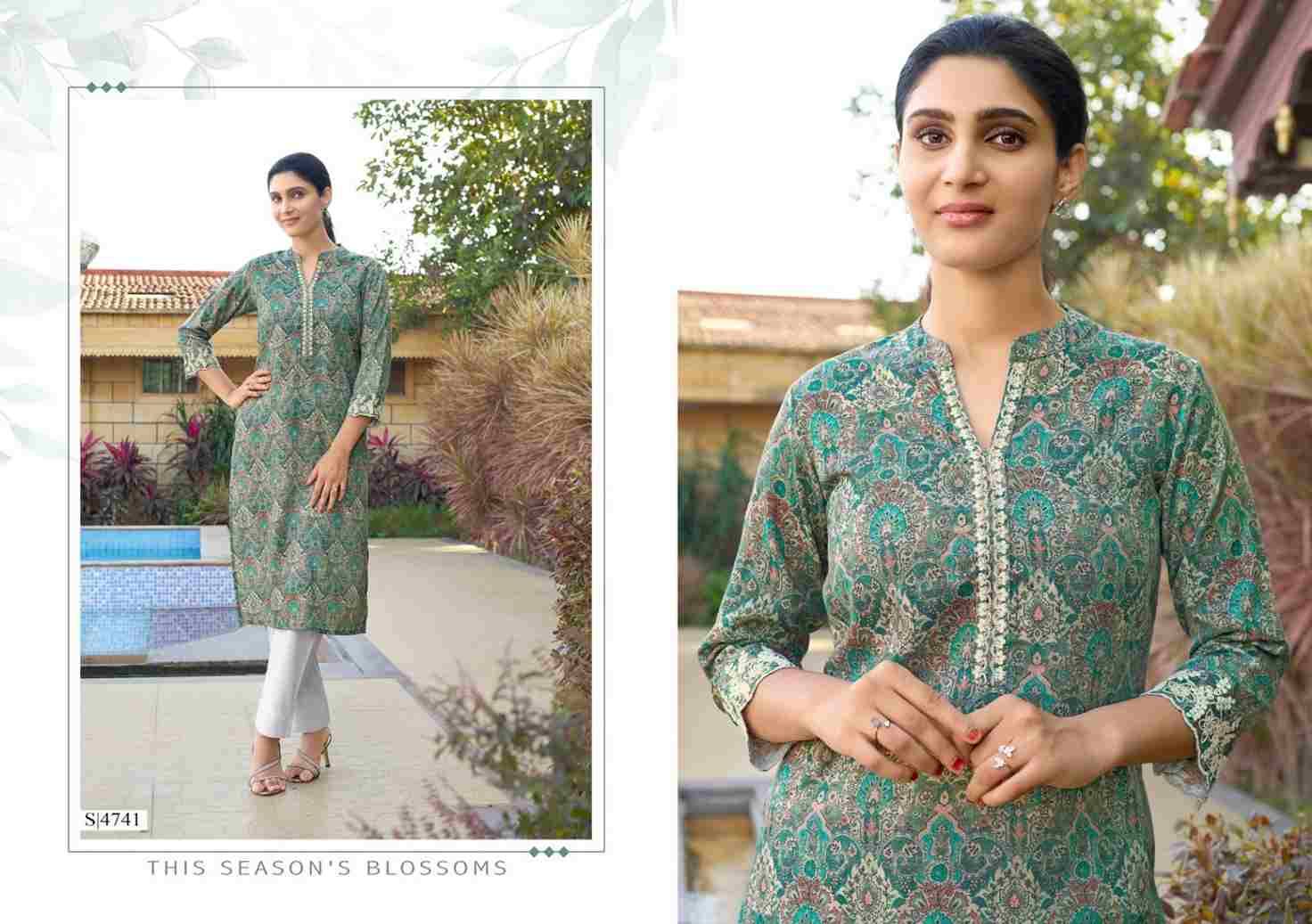 Harshita By SBS 4741 To 4746 Series Beautiful Fancy Colorful Stylish Party Wear & Occasional Wear Cotton Print Kurtis At Wholesale Price