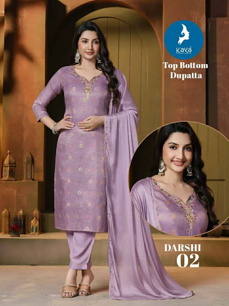 Darshi By Kaya 01 To 05 Series Beautiful Stylish Festive Suits Fancy Colorful Casual Wear & Ethnic Wear & Ready To Wear Shimmer Dresses At Wholesale Price