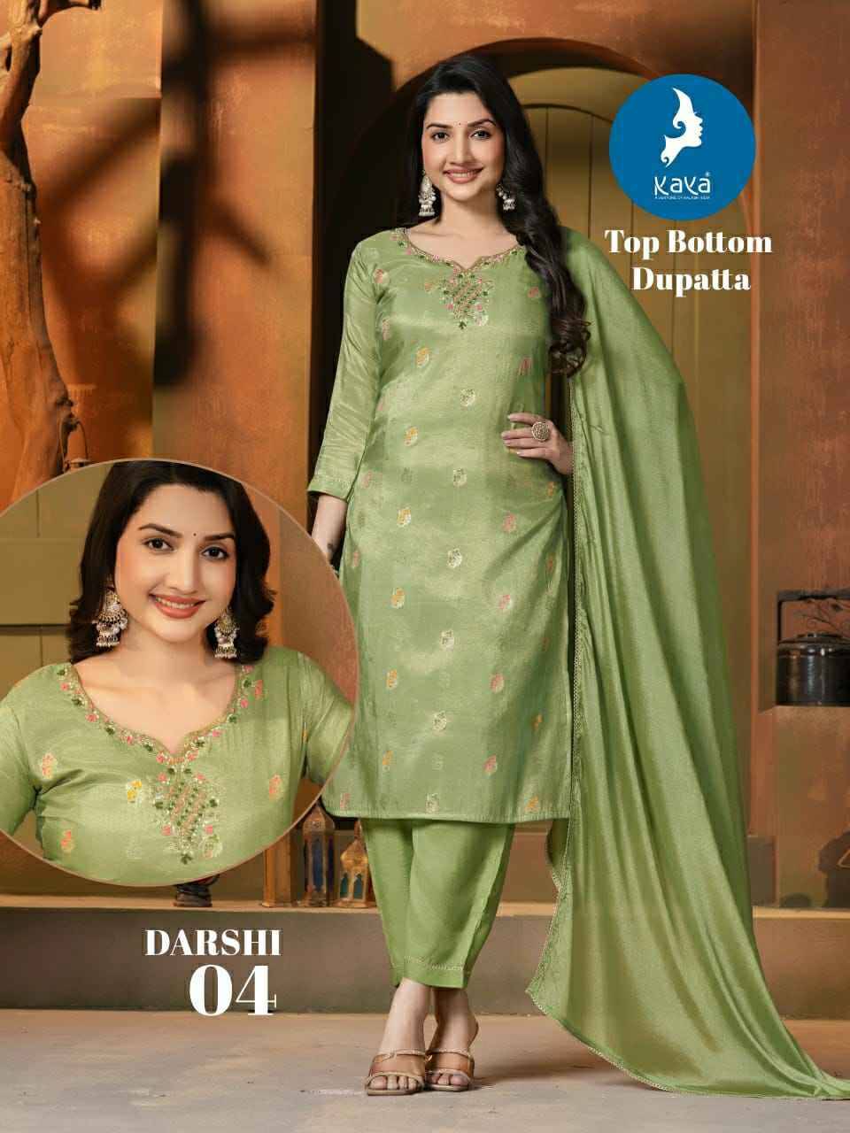 Darshi By Kaya 01 To 05 Series Beautiful Stylish Festive Suits Fancy Colorful Casual Wear & Ethnic Wear & Ready To Wear Shimmer Dresses At Wholesale Price
