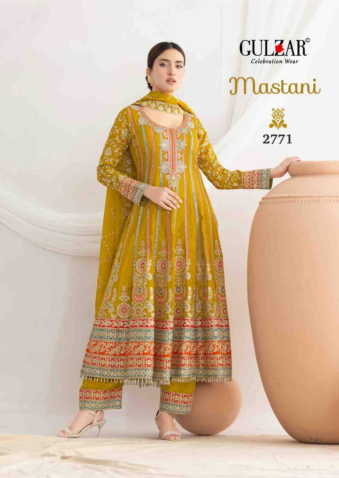 Mastani By Gulzar 2771 To 2773 Series Beautiful Anarkali Suits Colorful Stylish Fancy Casual Wear & Ethnic Wear Silk Dresses At Wholesale Price