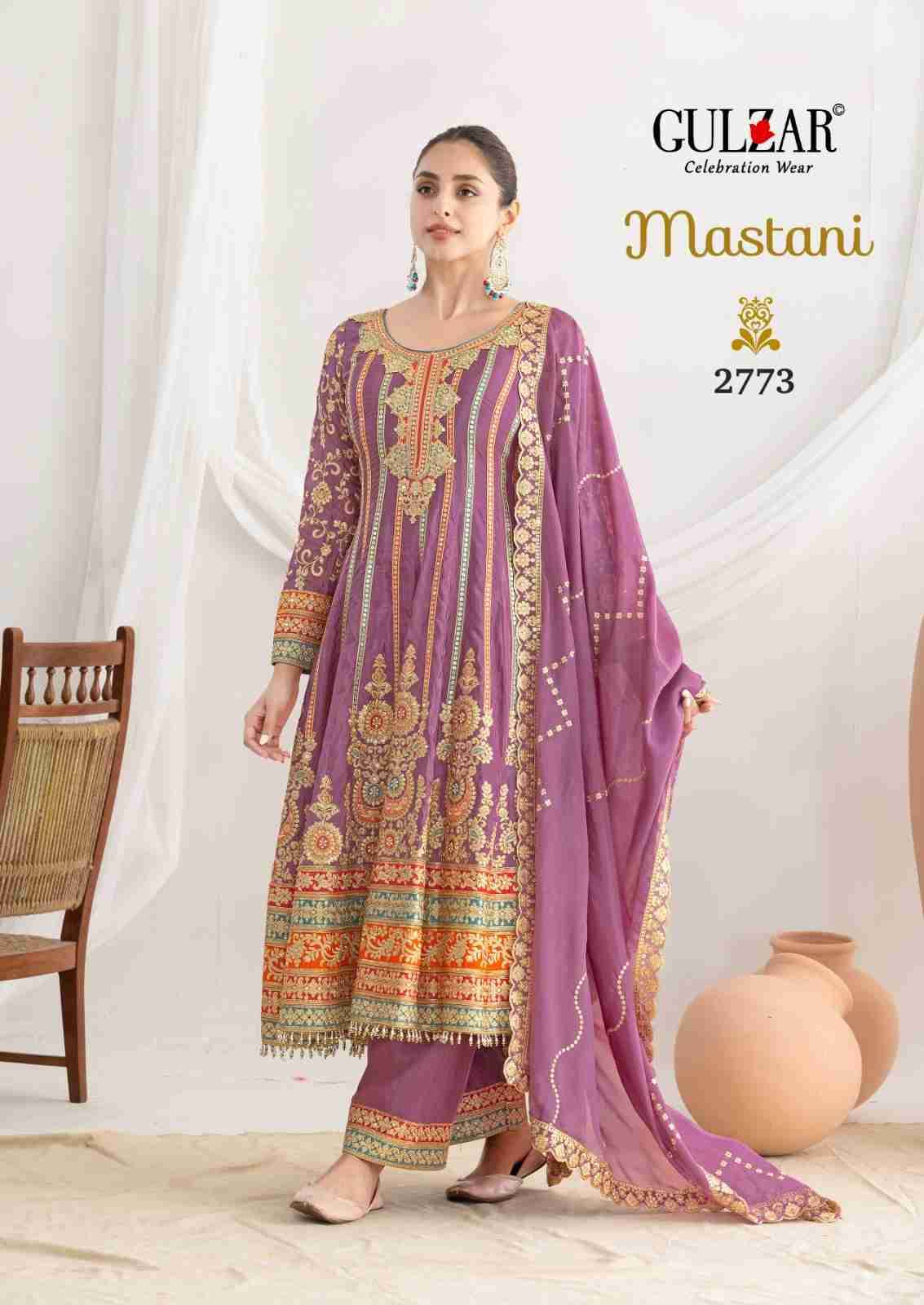 Mastani By Gulzar 2771 To 2773 Series Beautiful Anarkali Suits Colorful Stylish Fancy Casual Wear & Ethnic Wear Silk Dresses At Wholesale Price