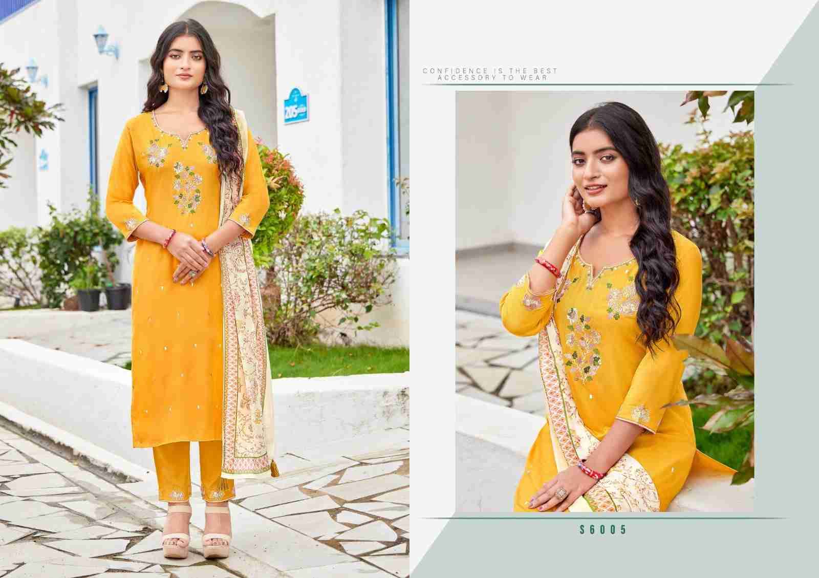Dharini By SBS 6005 To 6008 Series Beautiful Festive Suits Colorful Stylish Fancy Casual Wear & Ethnic Wear Rayon Dresses At Wholesale Price