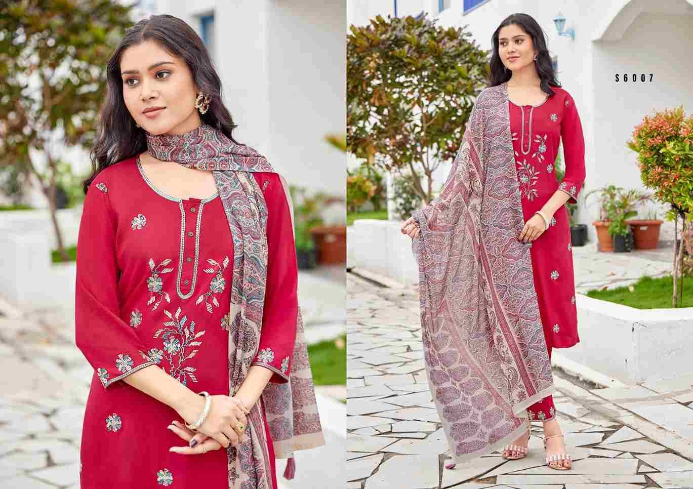 Dharini By SBS 6005 To 6008 Series Beautiful Festive Suits Colorful Stylish Fancy Casual Wear & Ethnic Wear Rayon Dresses At Wholesale Price