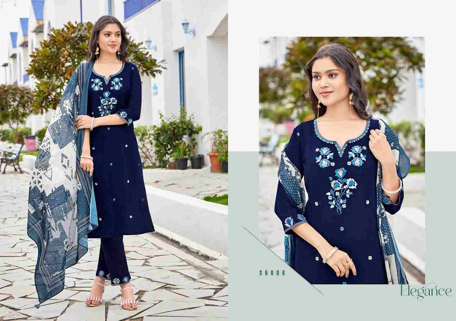 Dharini By SBS 6005 To 6008 Series Beautiful Festive Suits Colorful Stylish Fancy Casual Wear & Ethnic Wear Rayon Dresses At Wholesale Price