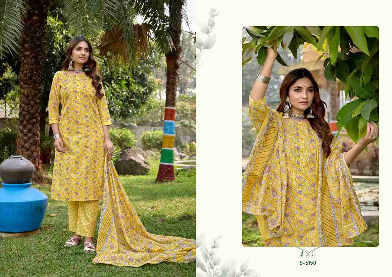 Amaya By SBS 6145 To 6150 Series Beautiful Festive Suits Colorful Stylish Fancy Casual Wear & Ethnic Wear Cotton Dresses At Wholesale Price