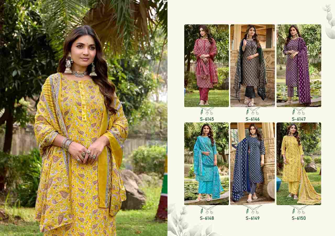 Amaya By SBS 6145 To 6150 Series Beautiful Festive Suits Colorful Stylish Fancy Casual Wear & Ethnic Wear Cotton Dresses At Wholesale Price