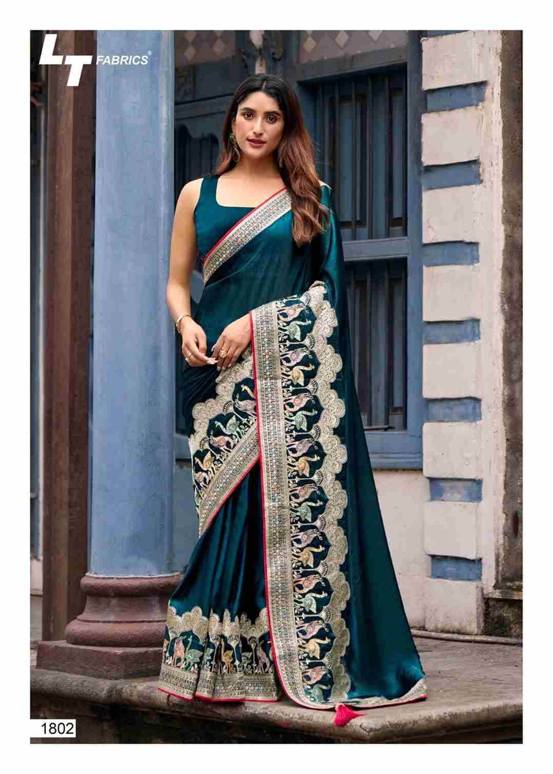 Classic Vol-18 By LT Fabrics 1801 To 1806 Series Indian Traditional Wear Collection Beautiful Stylish Fancy Colorful Party Wear & Occasional Wear Malai Silk Sarees At Wholesale Price