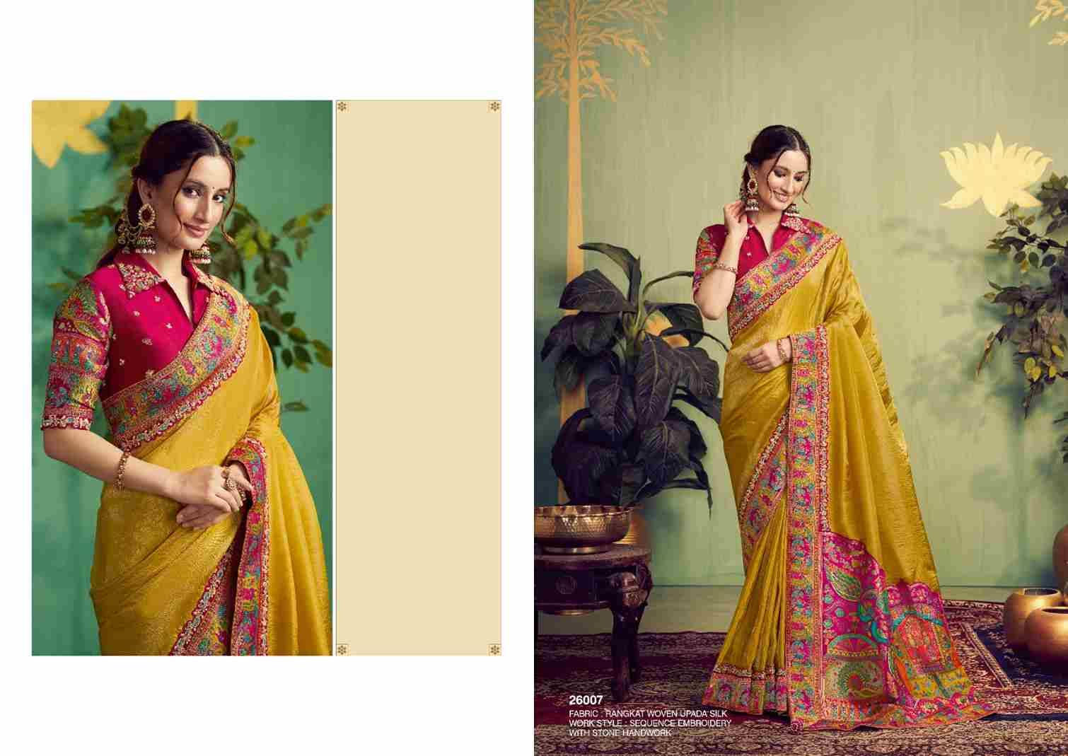 Mrinaali By Mohmanthan 26006 To 26017 Series Indian Traditional Wear Collection Beautiful Stylish Fancy Colorful Party Wear & Occasional Wear Fancy Sarees At Wholesale Price