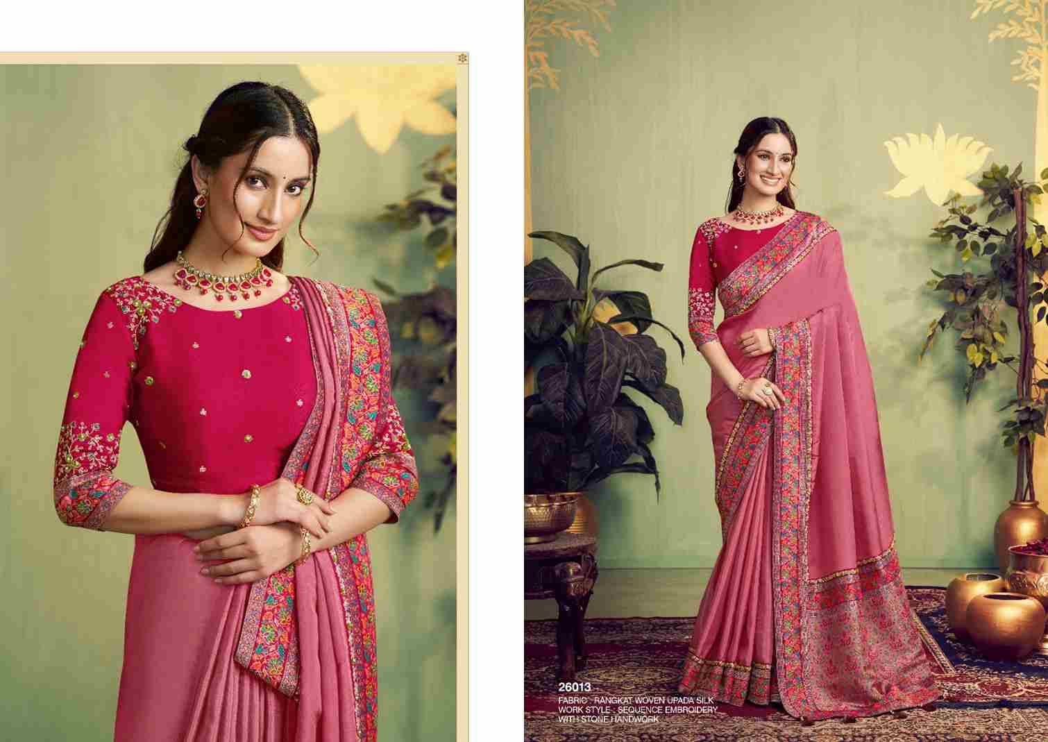 Mrinaali By Mohmanthan 26006 To 26017 Series Indian Traditional Wear Collection Beautiful Stylish Fancy Colorful Party Wear & Occasional Wear Fancy Sarees At Wholesale Price