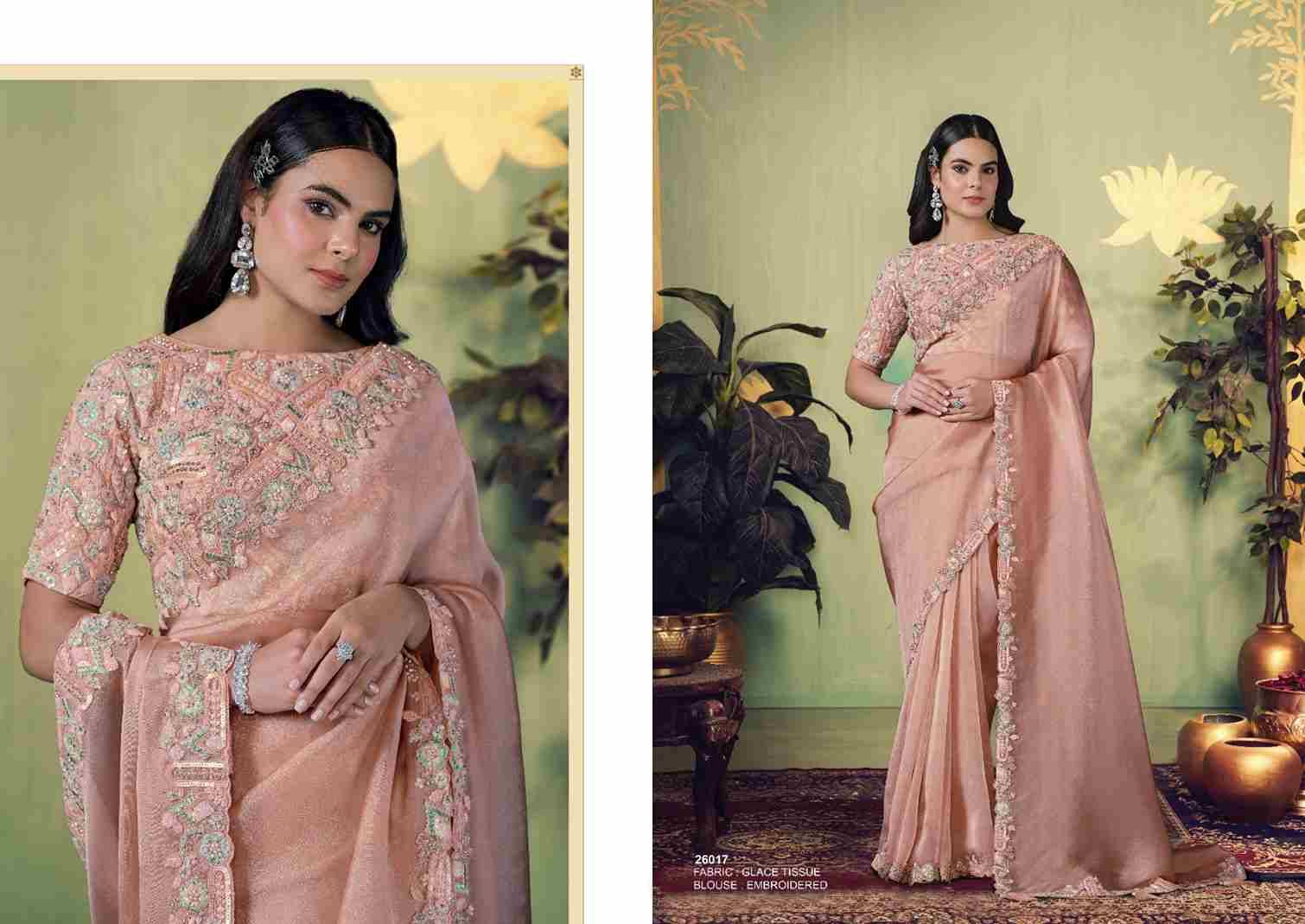 Mrinaali By Mohmanthan 26006 To 26017 Series Indian Traditional Wear Collection Beautiful Stylish Fancy Colorful Party Wear & Occasional Wear Fancy Sarees At Wholesale Price