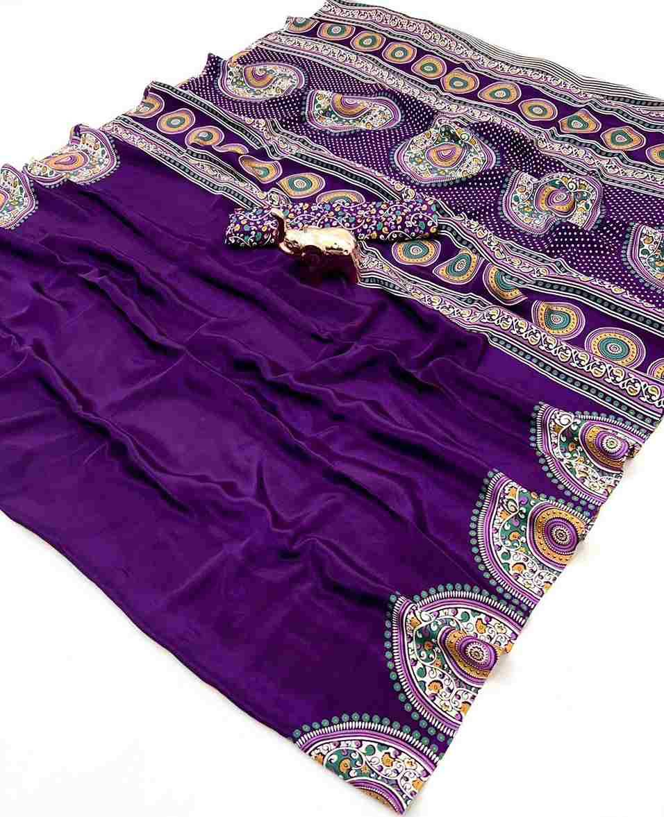 Vt-Kajarkha By Fashid Wholesale 01 To 06 Series Indian Traditional Wear Collection Beautiful Stylish Fancy Colorful Party Wear & Occasional Wear Pure Crape Satin Sarees At Wholesale Price