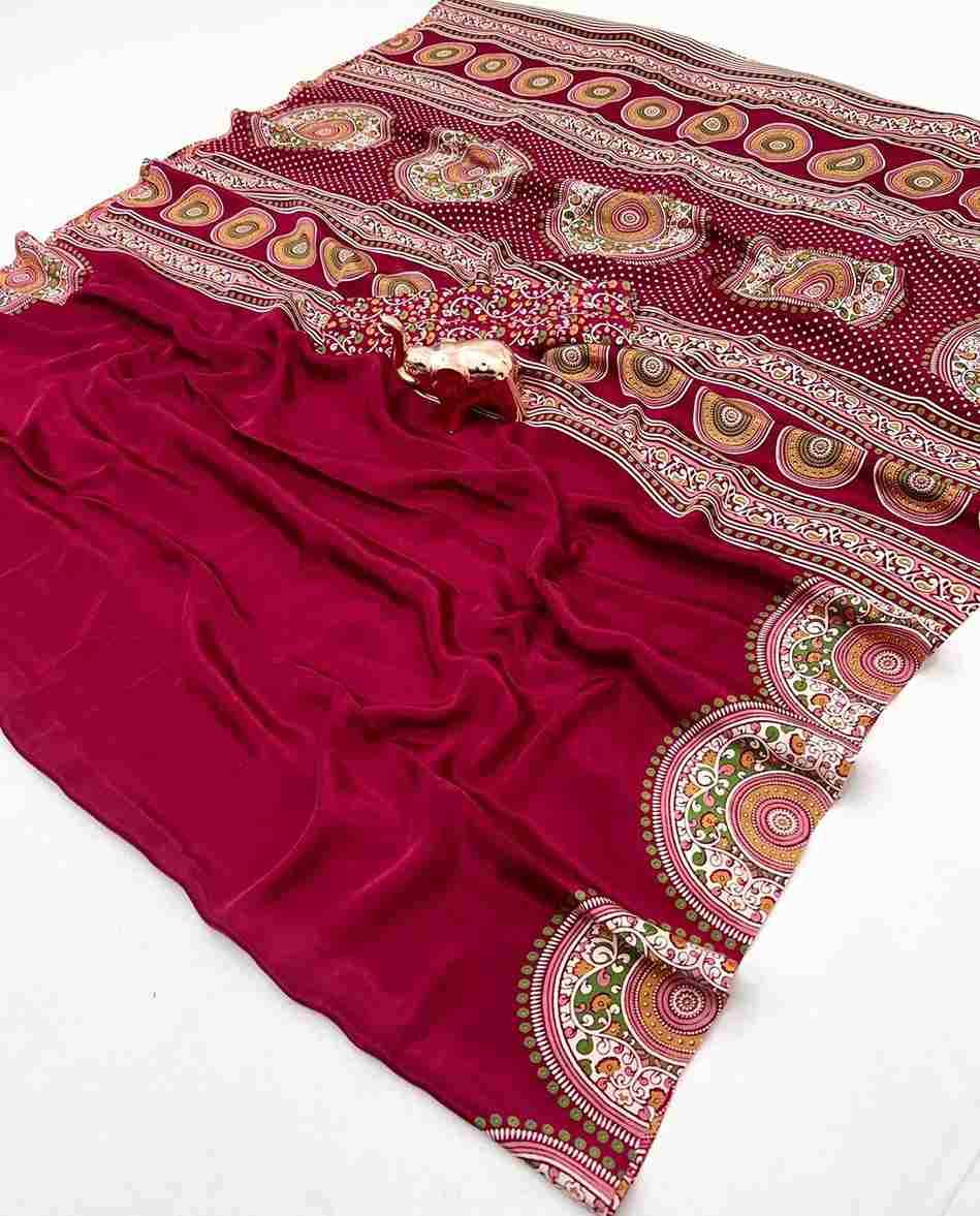 Vt-Kajarkha By Fashid Wholesale 01 To 06 Series Indian Traditional Wear Collection Beautiful Stylish Fancy Colorful Party Wear & Occasional Wear Pure Crape Satin Sarees At Wholesale Price