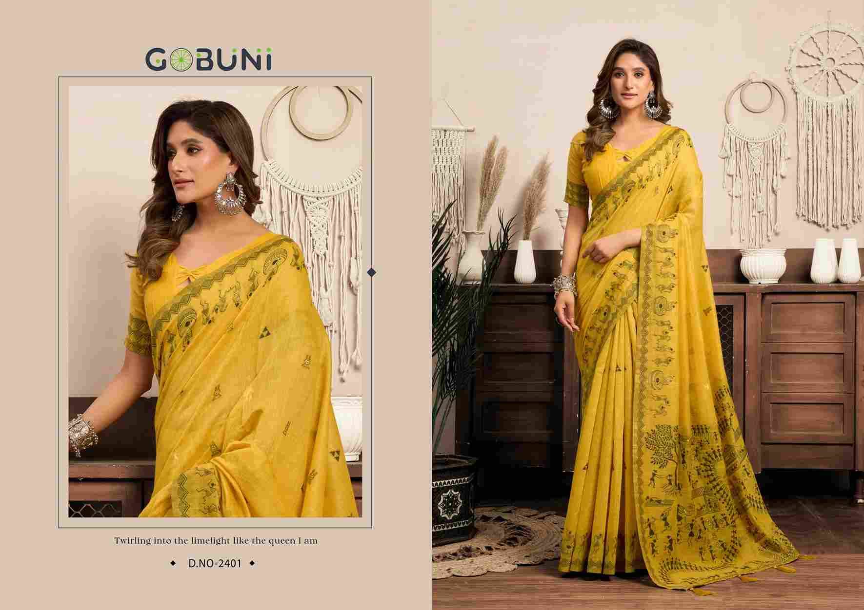 Sowmya By Gobuni 2401 To 2406 Series Indian Traditional Wear Collection Beautiful Stylish Fancy Colorful Party Wear & Occasional Wear Fancy Sarees At Wholesale Price